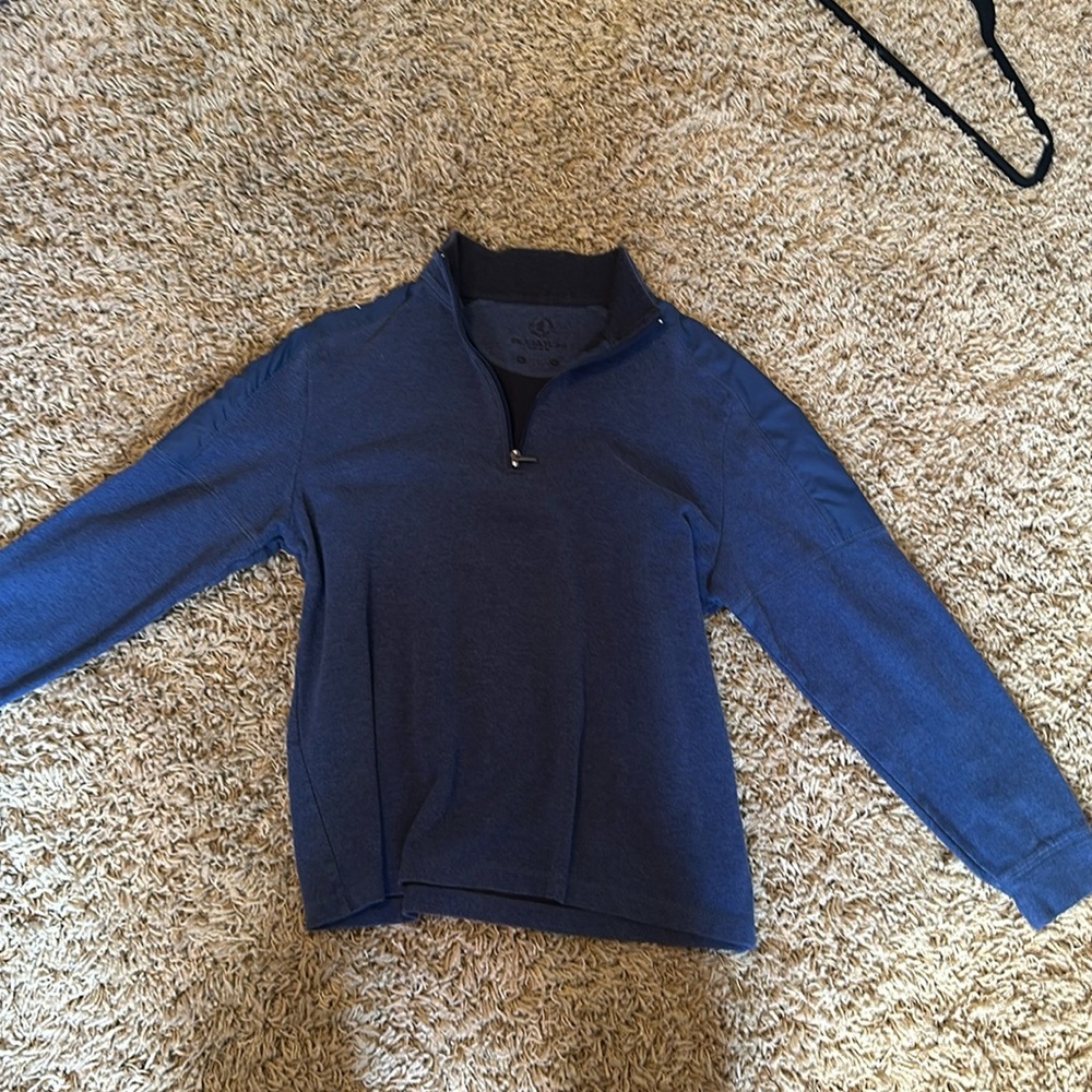 Bugatchi blue quarter zip